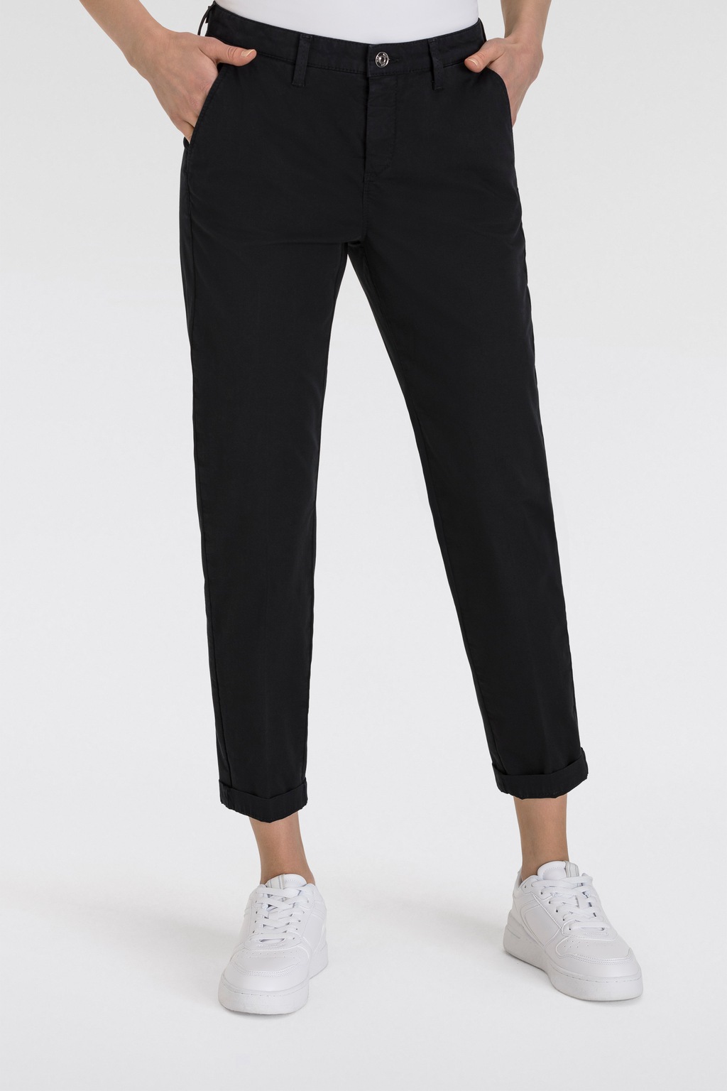 MAC Chinohose "CHINO turn up", mit dezentem Glanz, elegant und sportiv zugl günstig online kaufen