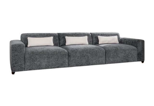 Luxusbetten24 Sofa Designer 3er Sofa Napoli, mit geflochtener Stoffstruktur günstig online kaufen