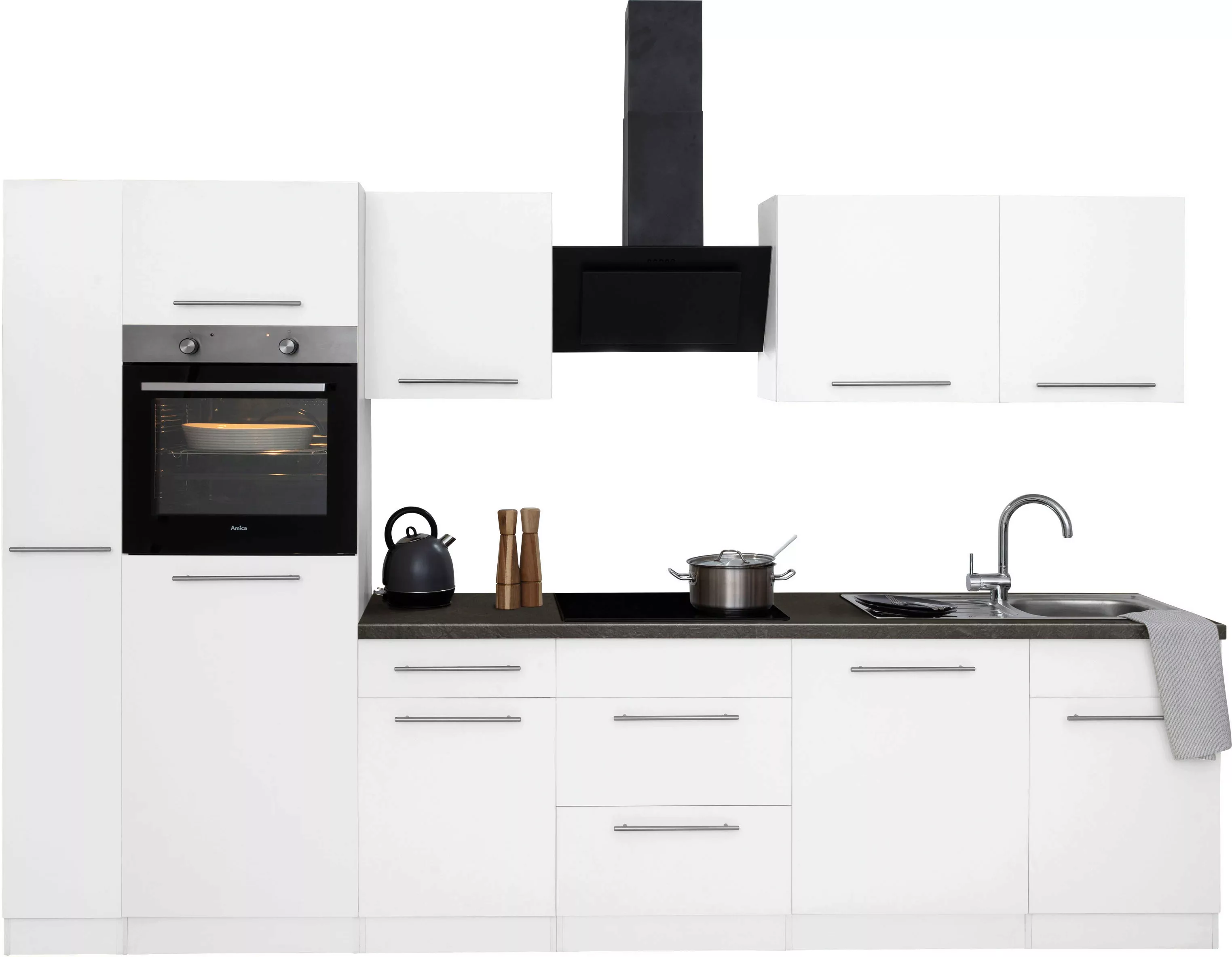 wiho Küchen Küchenzeile "Unna", ohne E-Geräte, Breite 310 cm günstig online kaufen