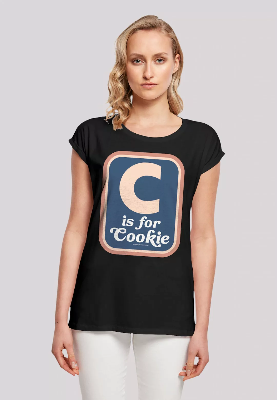 F4NT4STIC T-Shirt "Sesamstraße C is for Cookie", Premium Qualität, Weihnach günstig online kaufen