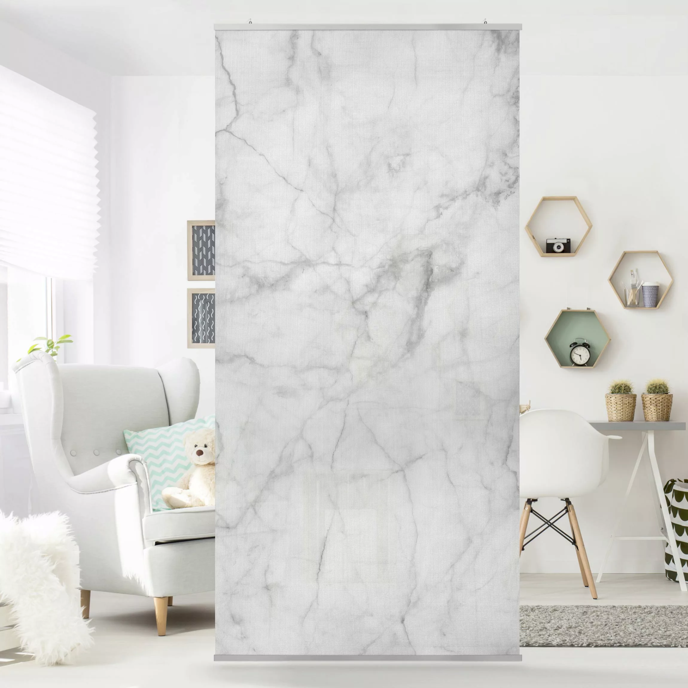 Raumteiler Steinoptik Bianco Carrara günstig online kaufen