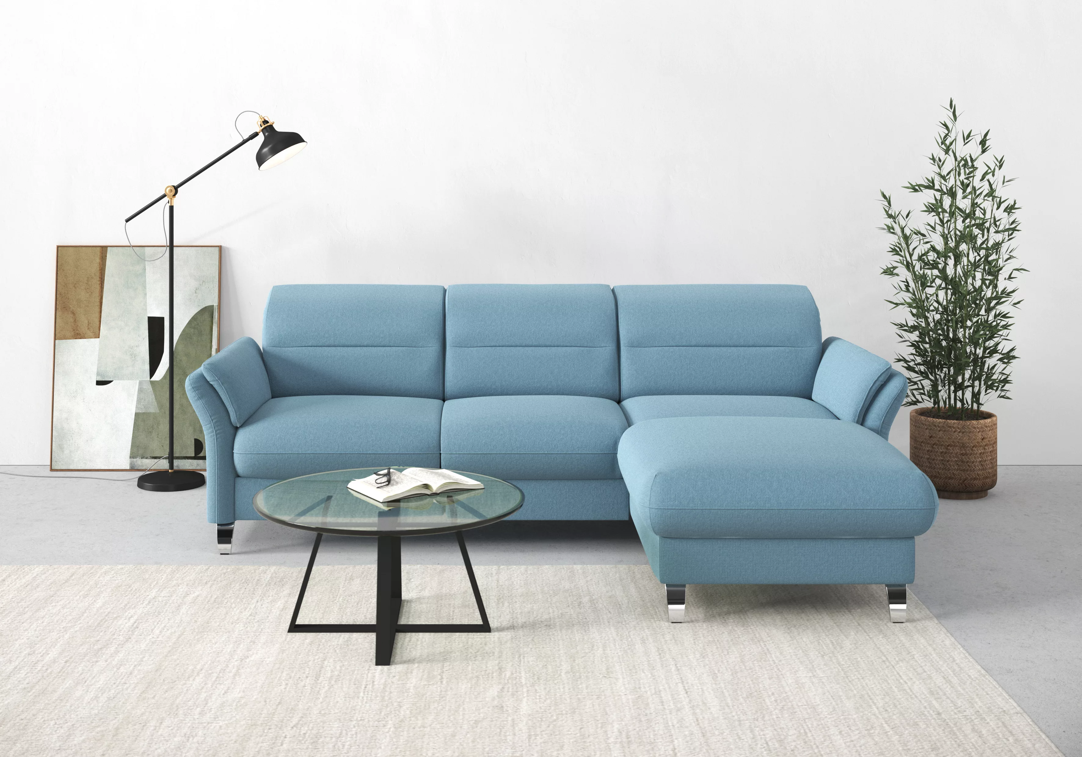 sit&more Ecksofa Grenoble L-Form mit Federkern, wahlweise mit Bettfunktion, günstig online kaufen