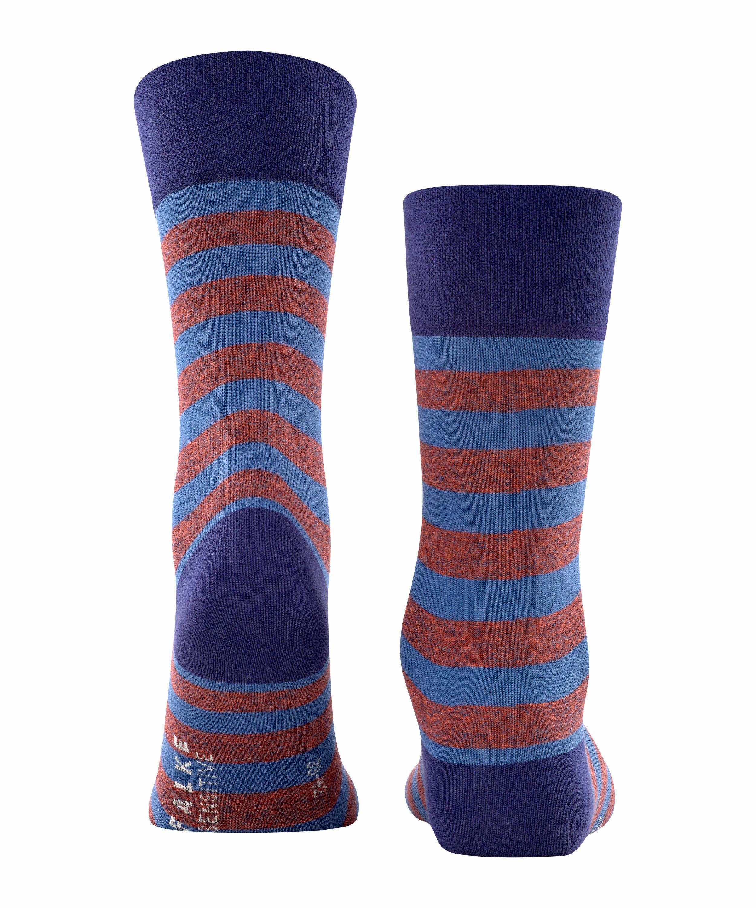FALKE Sensitive Mapped Line Herren Socken, 47-50, Blau, Streifen, Baumwolle günstig online kaufen