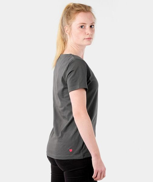 Damen T-shirt Aus Reiner Bio-baumwolle Mit "Liebhaben"-Print günstig online kaufen