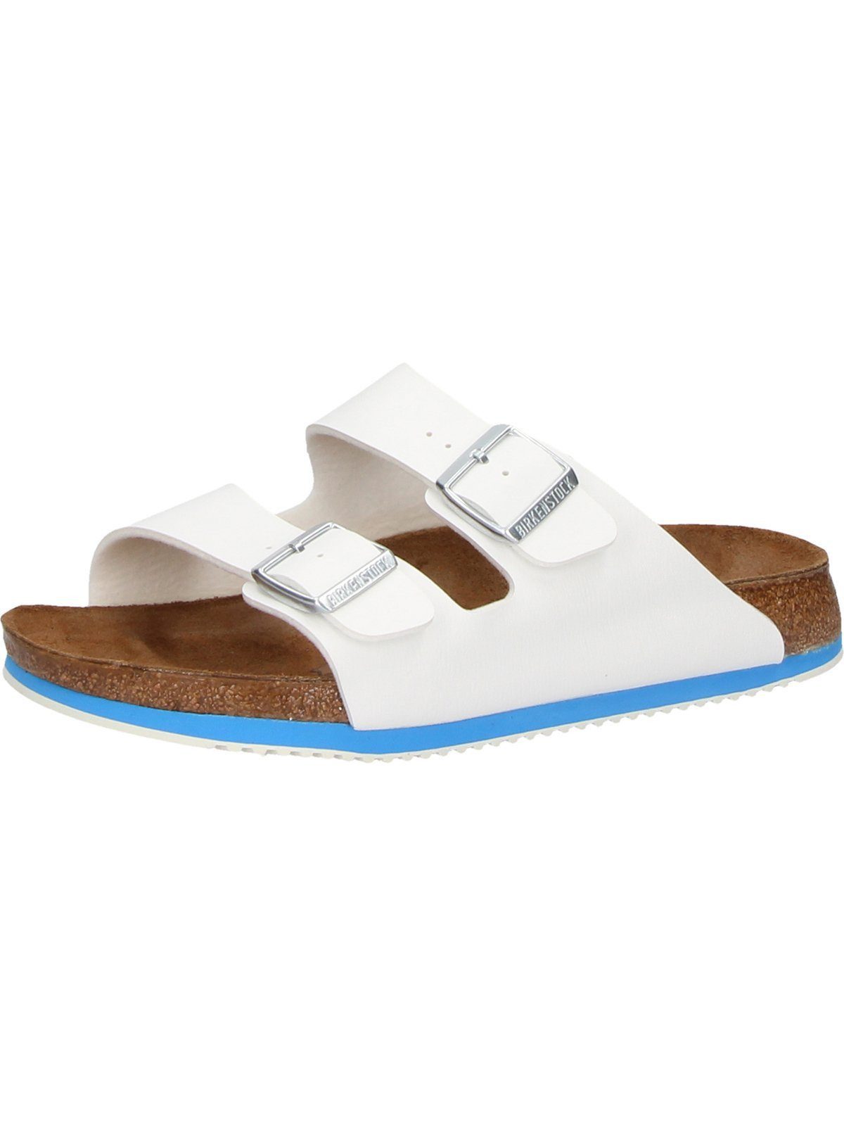 Birkenstock Sandale Arizona Superlauf, Birko-Flor, schwarz/rot günstig online kaufen