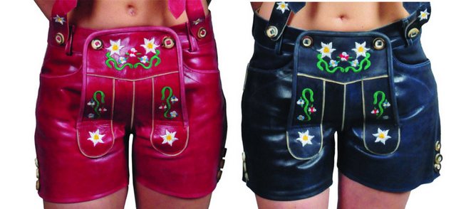 Fuente Leather Wears Trachtenhose Damen Lederhose kurz günstig online kaufen