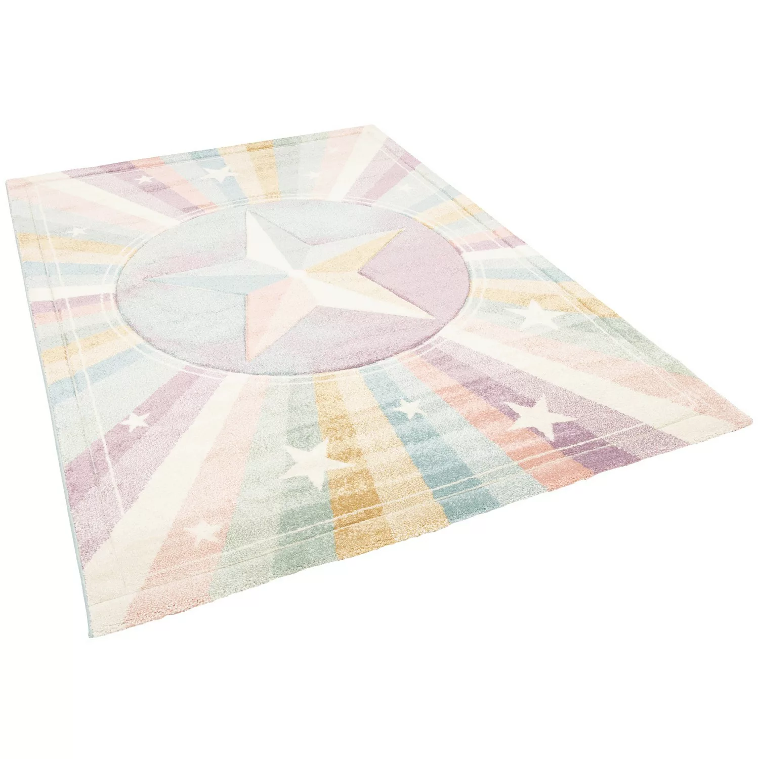 Pergamon Kinder Teppich Maui Kids Rainbow Star Bunt 160x230cm günstig online kaufen