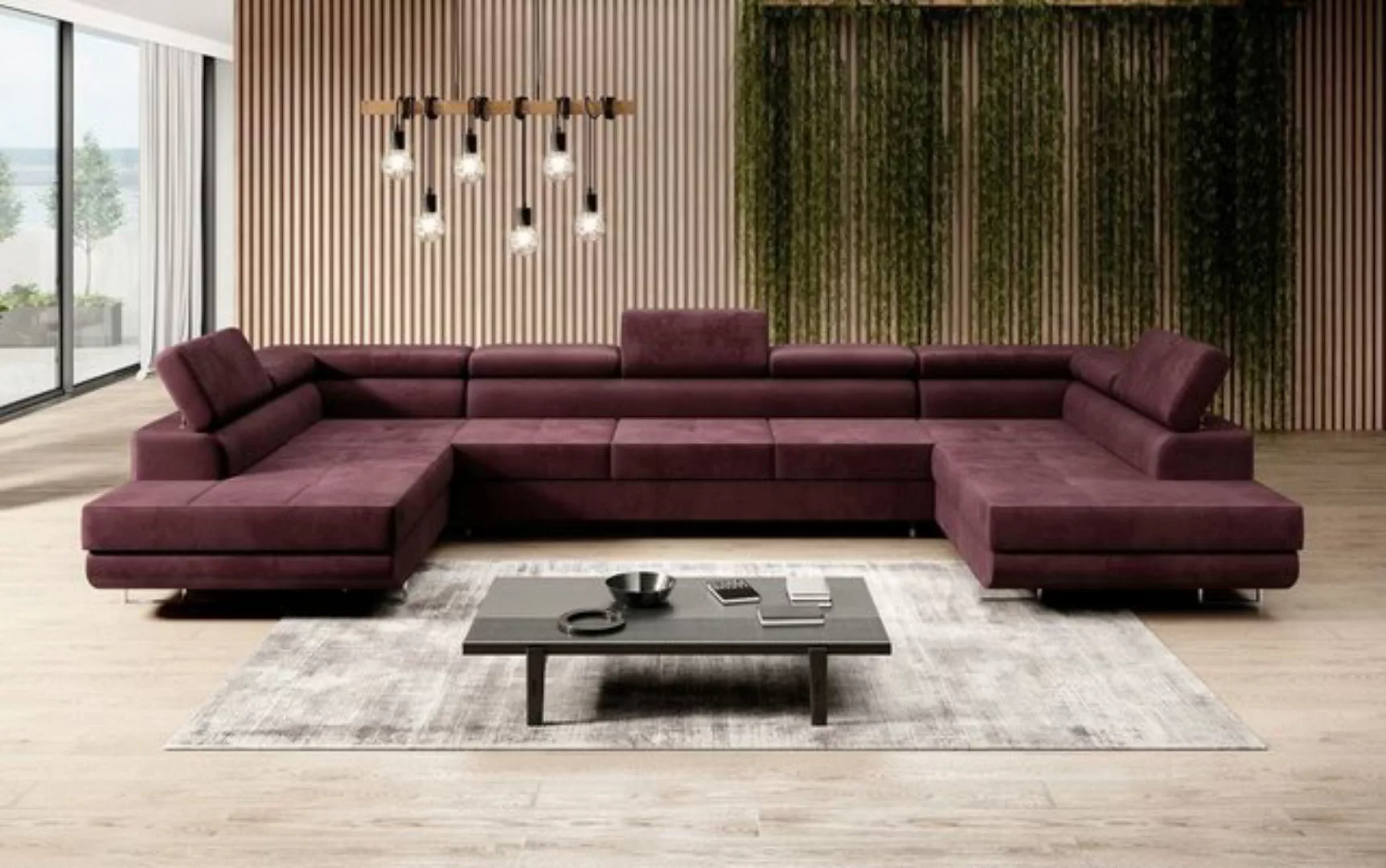 Baidani Sofa Sofa Taormina mit Schlaf- und Klappfunktion (Samt), inkl. Aufb günstig online kaufen