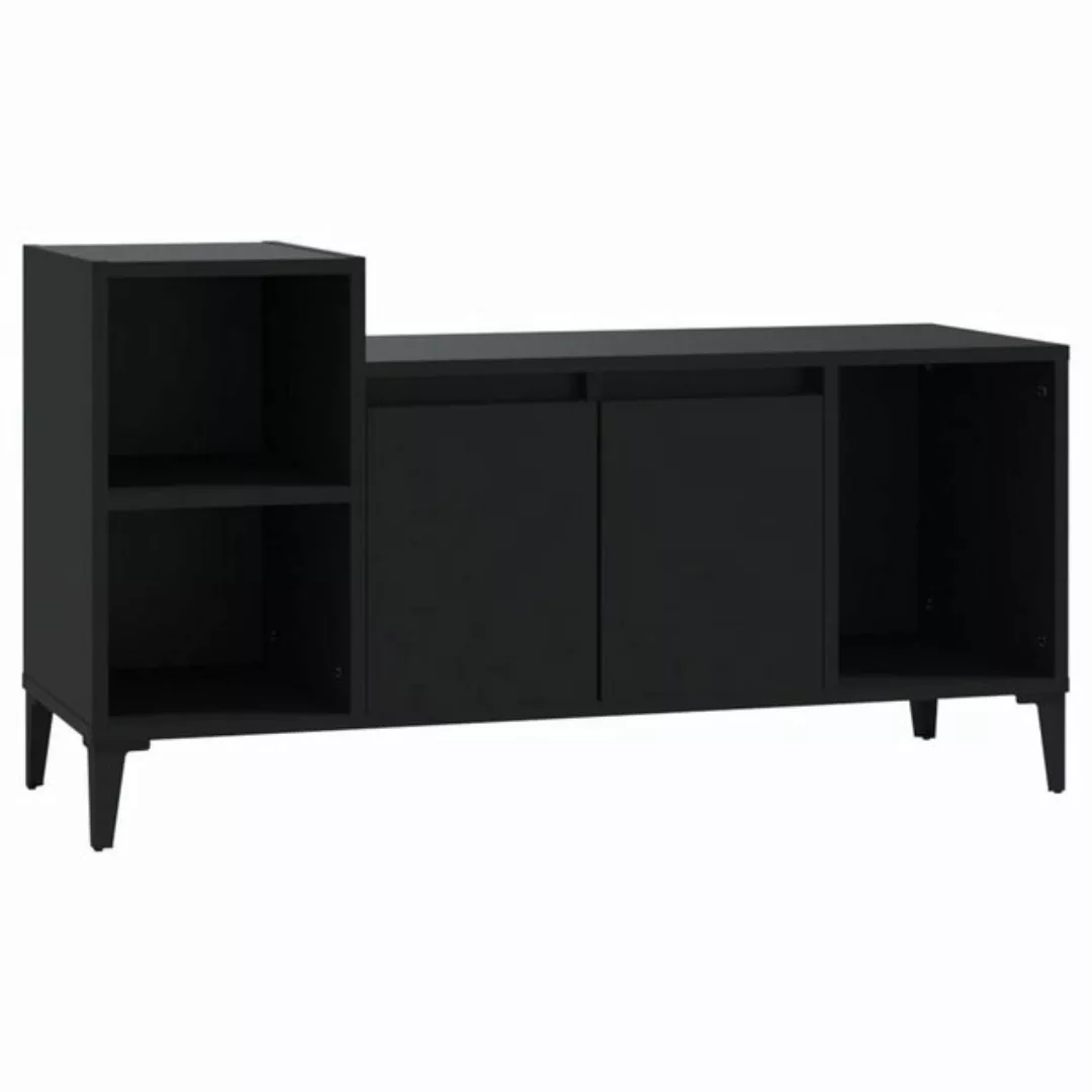 furnicato TV-Schrank Schwarz 100x35x55 cm Holzwerkstoff günstig online kaufen