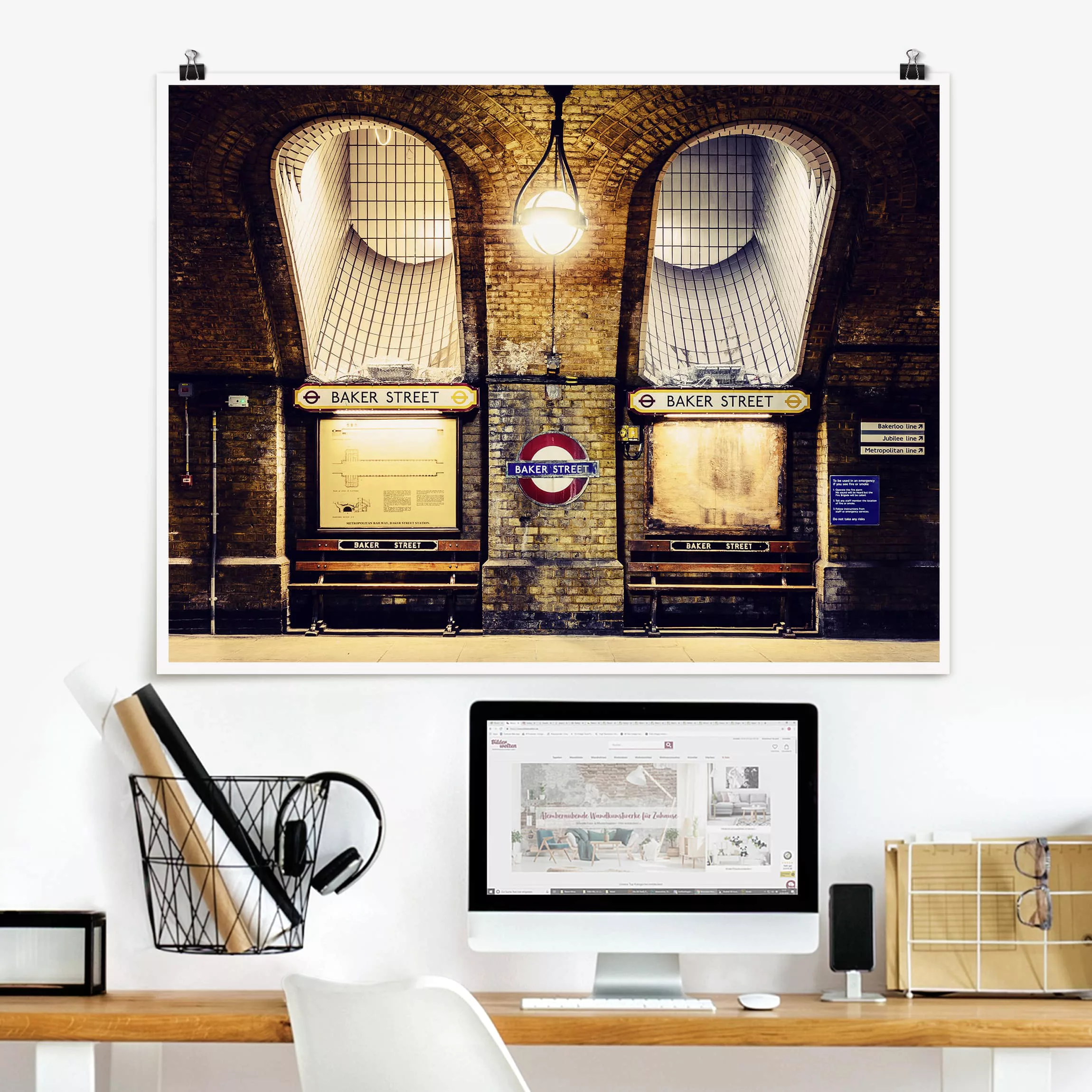 Poster Architektur & Skyline - Querformat Baker Street günstig online kaufen