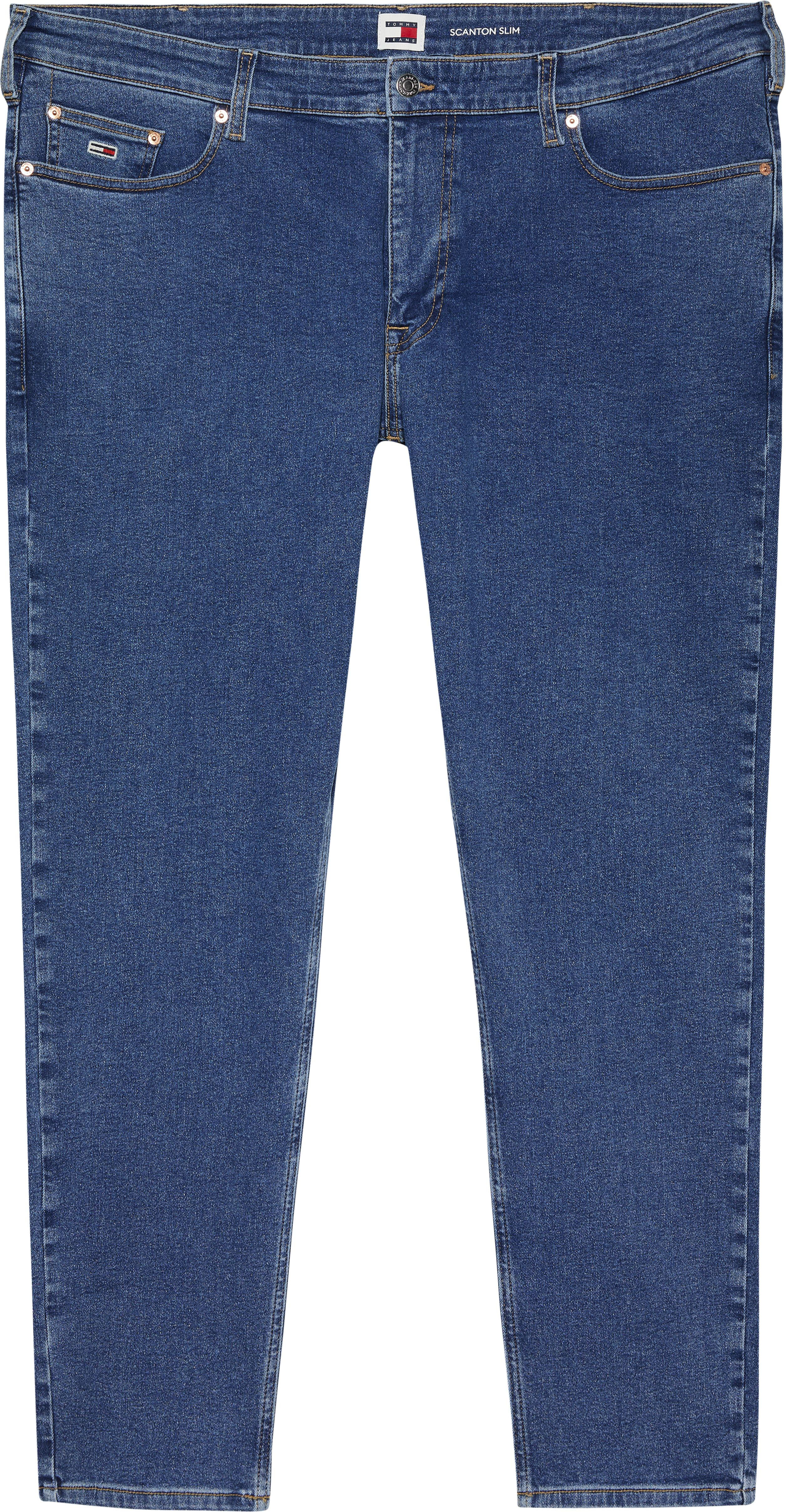 Tommy Jeans Plus Slim-fit-Jeans "SCANTON PLUS", mit Ledermarkenlabel günstig online kaufen