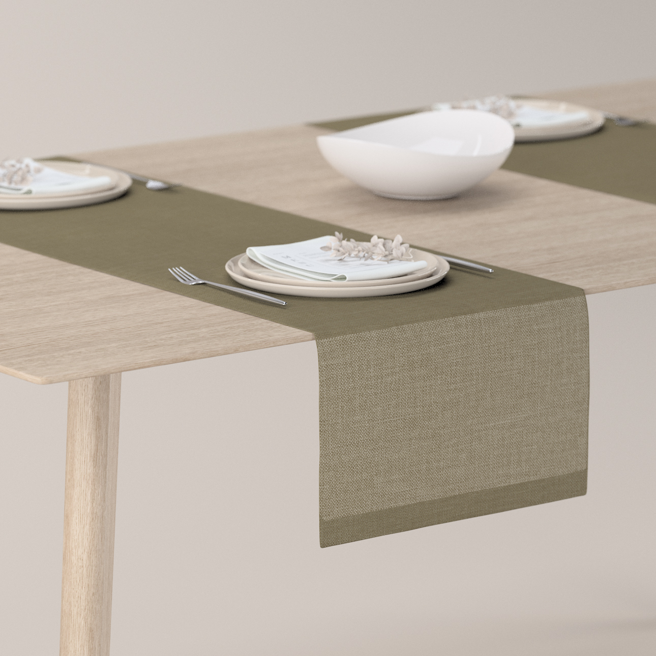 Tischläufer, khaki, 40 x 130 cm, Sensual Premium (144-41) günstig online kaufen