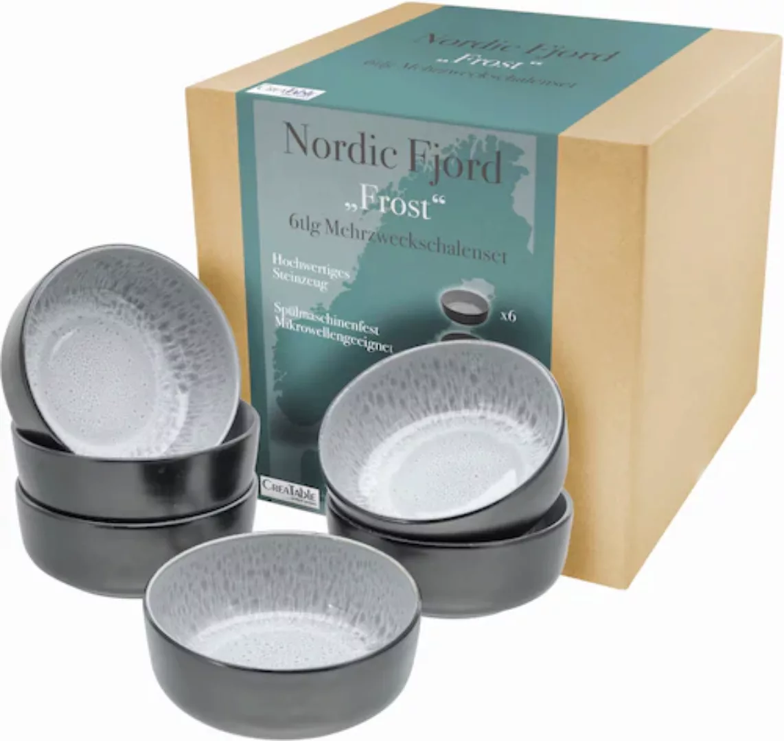 CreaTable Müslischale »Nordic Fjord«, 6 tlg., aus Steinzeug günstig online kaufen