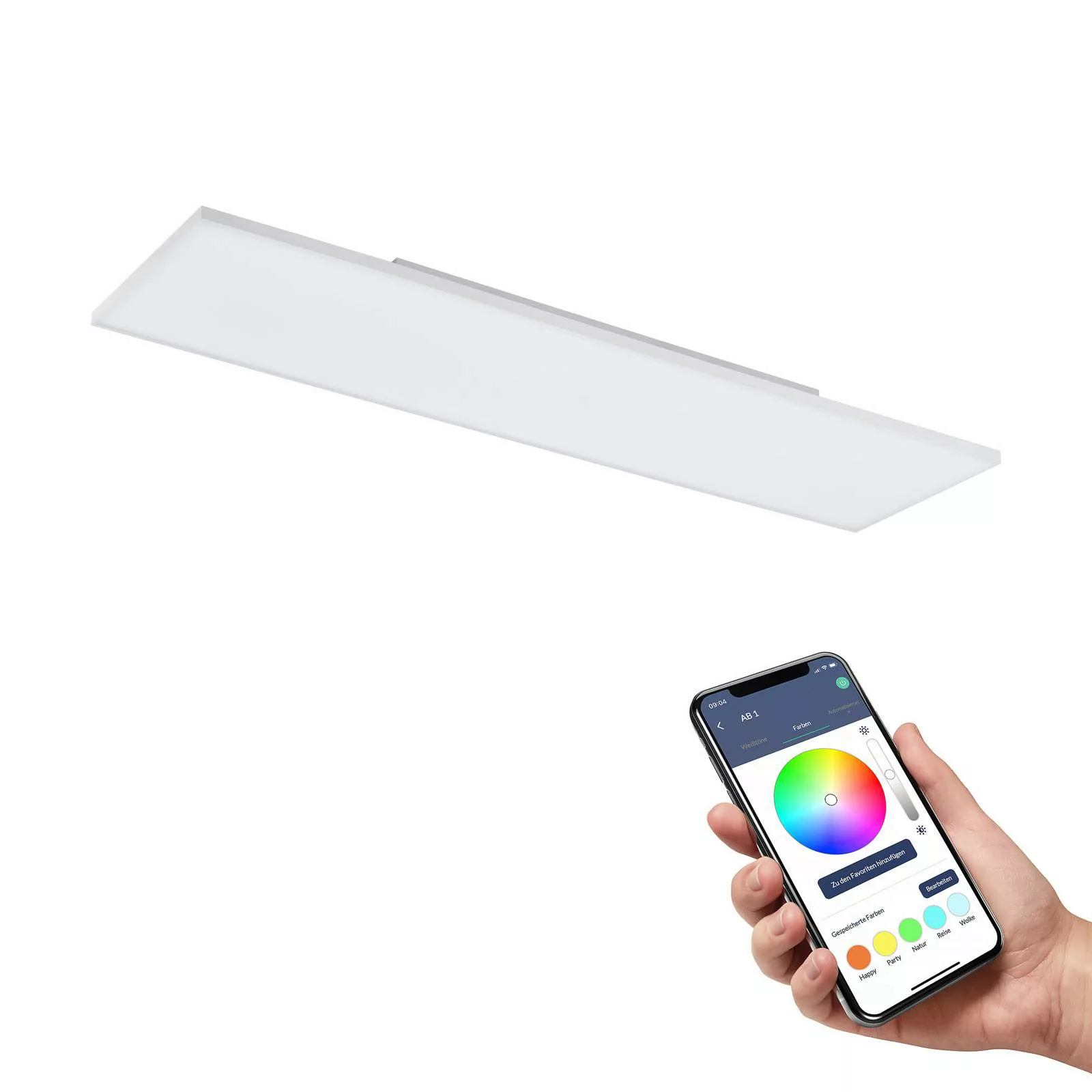 EGLO connect Turcona-Z LED-Deckenlampe 120x30cm günstig online kaufen