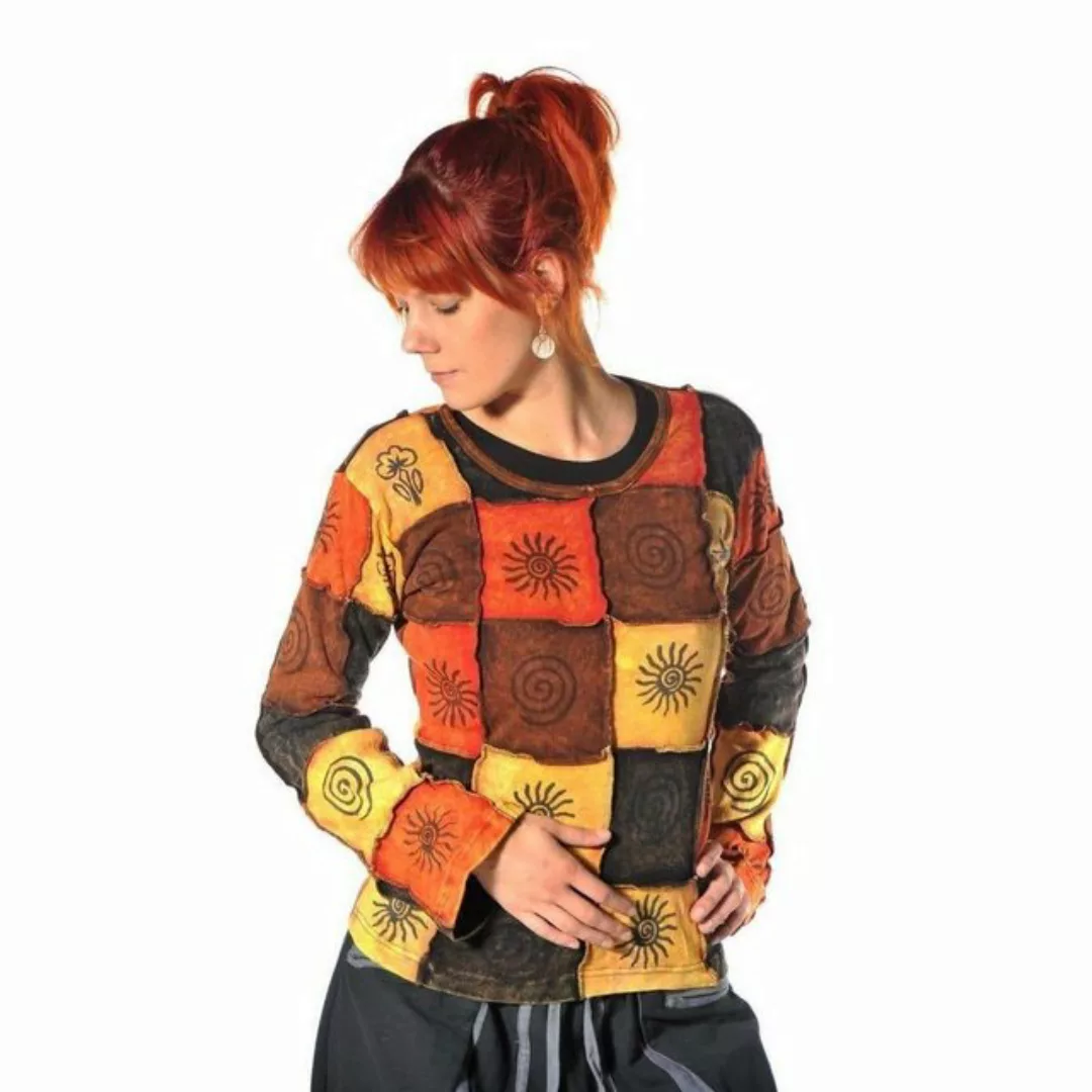 SIMANDRA Rundhalspullover Asha Sweatshirt (1-tlg) Patchwork günstig online kaufen