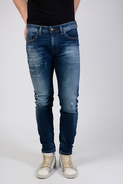 Diesel Slim-fit-Jeans Herren Tepphar 084GF Blau, Röhrenjeans, 5 Pocket Styl günstig online kaufen