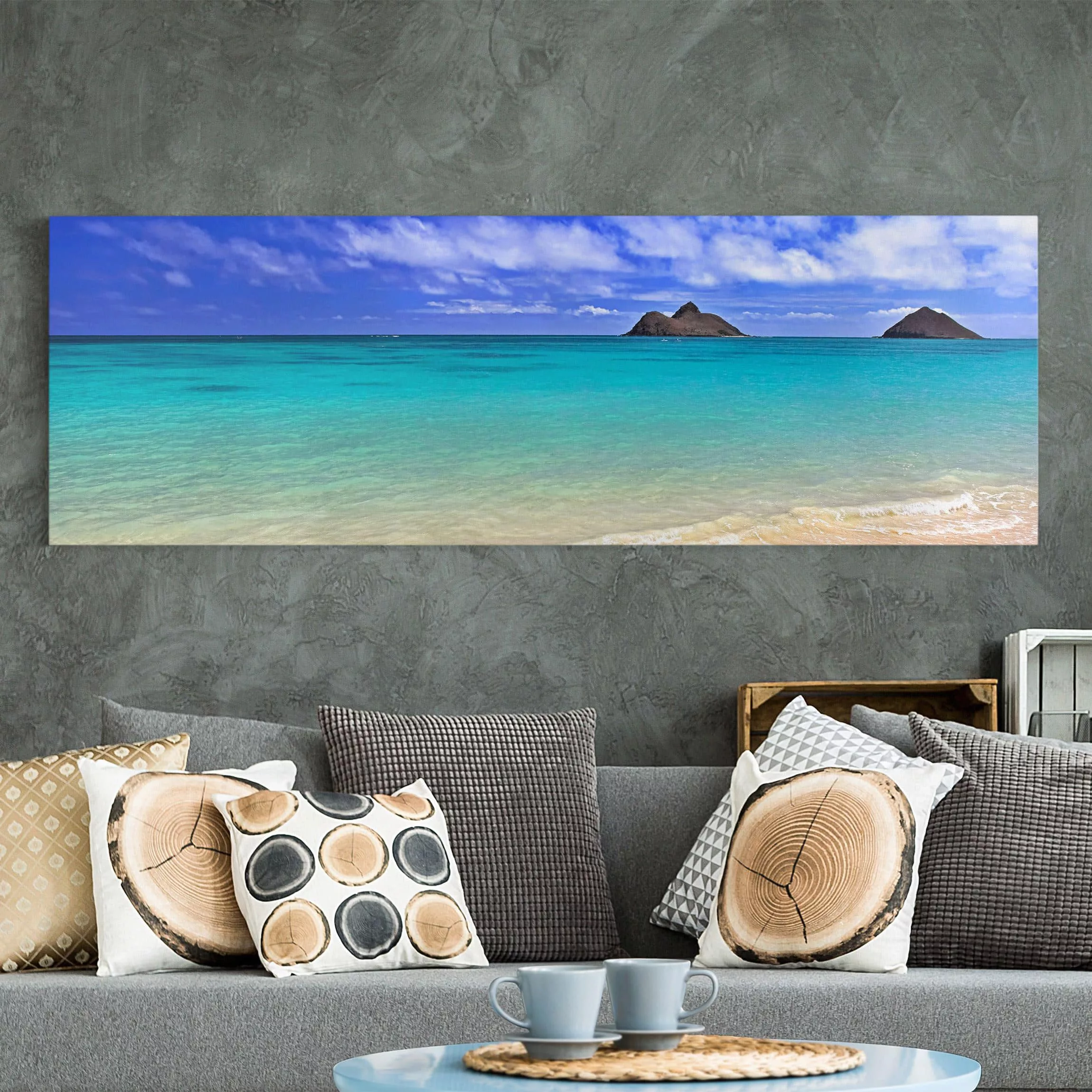 Leinwandbild Strand - Panorama Paradise Beach günstig online kaufen