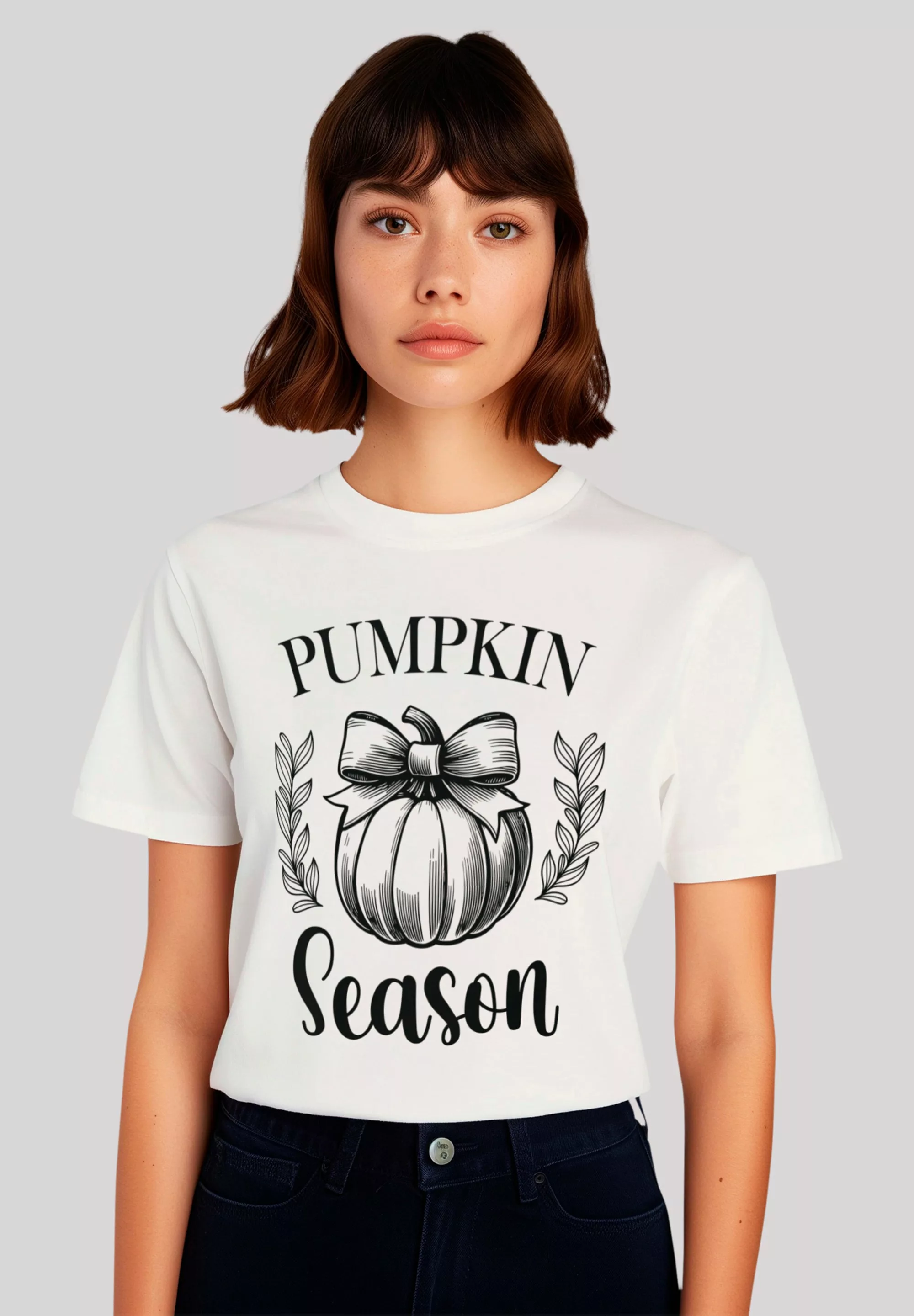 F4NT4STIC T-Shirt "Pumpkin Kürbis season", Premium Qualität, Halloween, Her günstig online kaufen