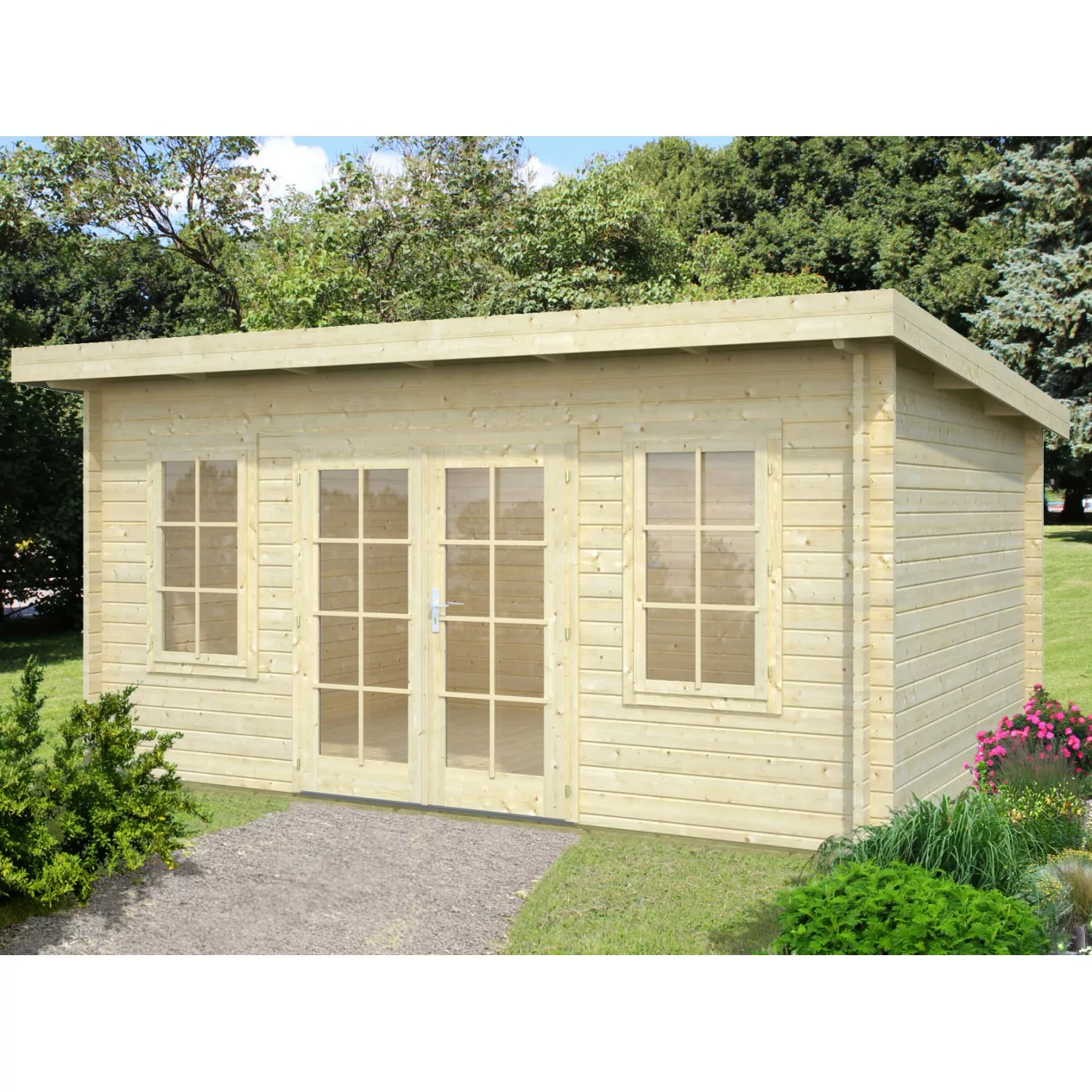 Palmako Gartenhaus "Lisa", (Set), 14,2 m², mit Fußboden im Gartenhaus günstig online kaufen