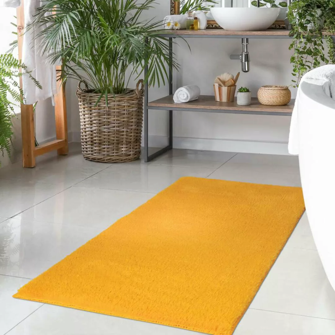 Carpet City Badematte »Topia Mats, Badteppich uni«, Höhe 14 mm, rutschhemme günstig online kaufen