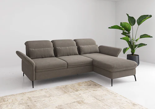 sit&more Ecksofa "Emely, inkl. Sitztiefenverstellung", wahlweise mit Bettfu günstig online kaufen