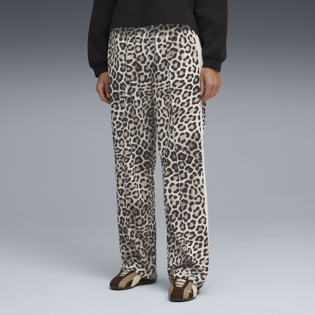 PUMA Sporthose "T7 LEO LUXE Straight Hose mit Allover-Print Damen" günstig online kaufen