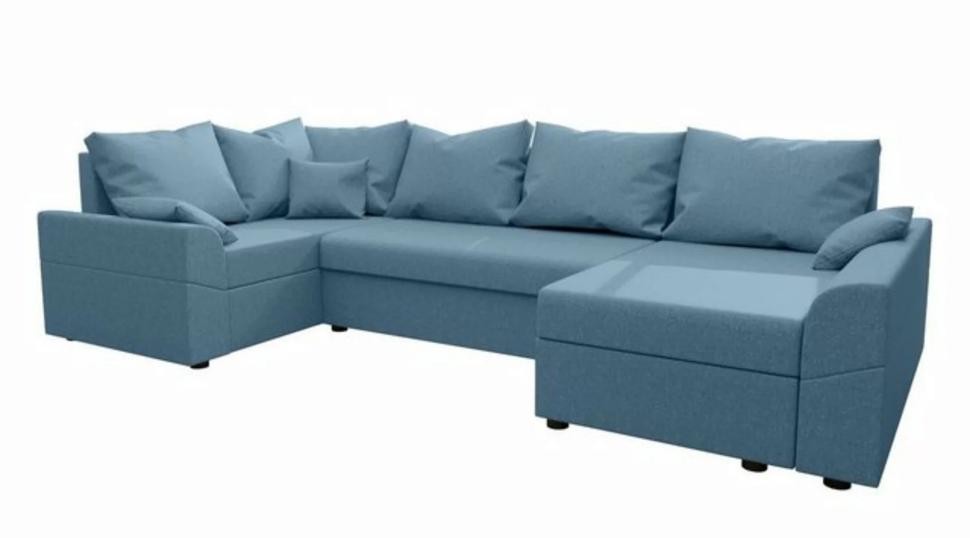 Stylefy Wohnlandschaft Bailey, U-Form, Eckcouch, Sofa, Sitzkomfort, mit Bet günstig online kaufen