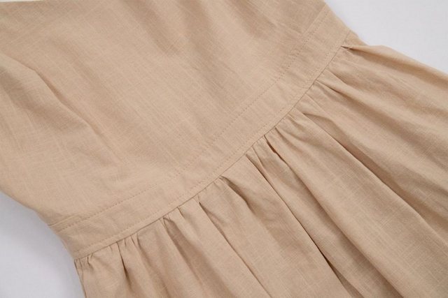 jalleria Dirndl Rückenfreies Kleid mit V-Ausschnitt und Spaghettiträgern günstig online kaufen