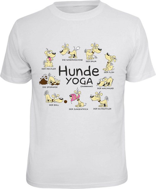 RAHMENLOS® T-Shirt für Hundefreunde - Hunde Yoga günstig online kaufen