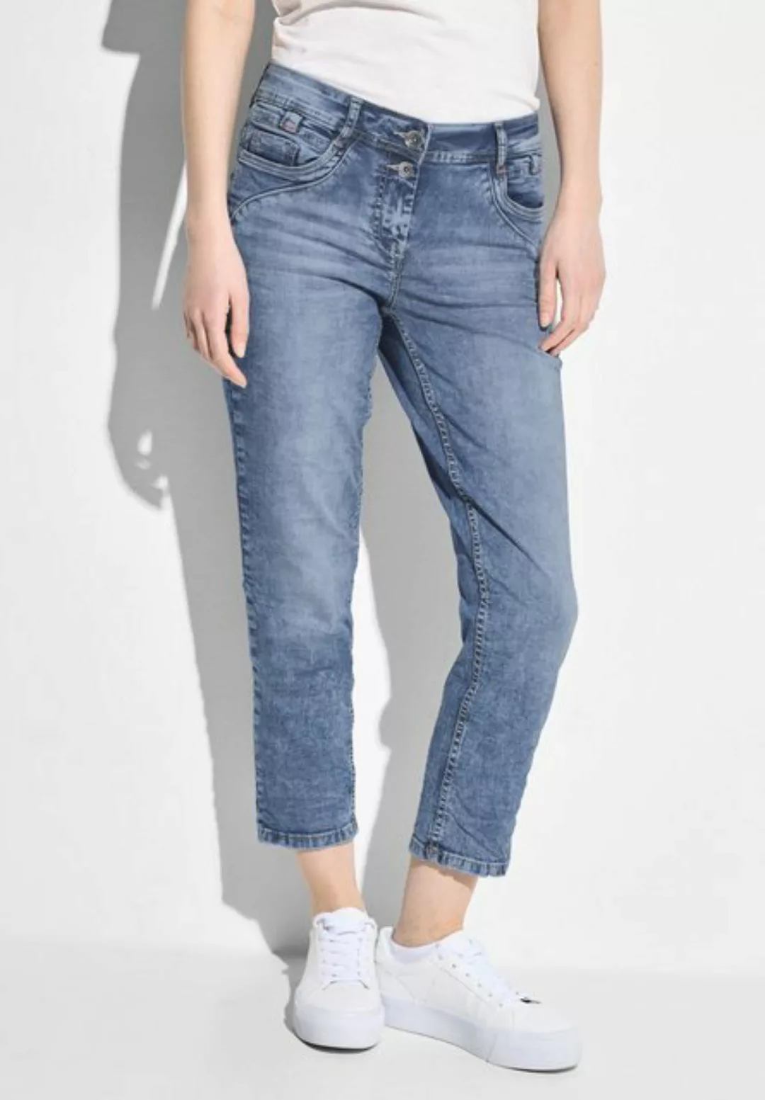 Cecil 7/8-Jeans in hellblauer Waschung günstig online kaufen