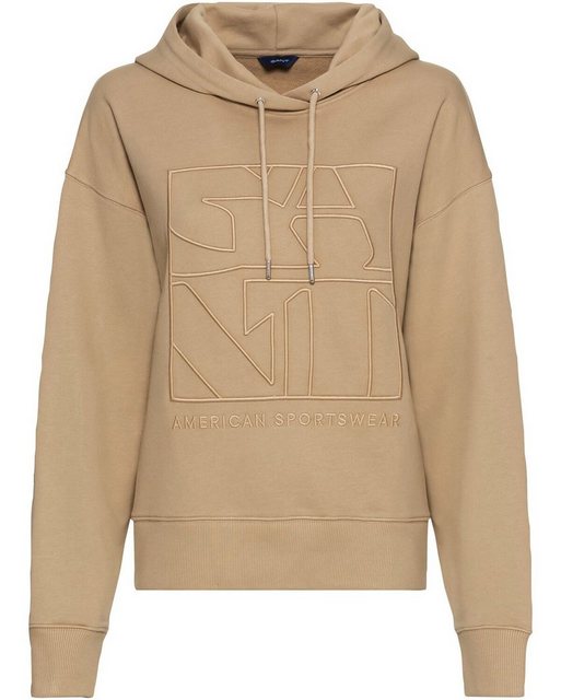 Gant Sweatshirt Hoodie Tonal Embroidery Quadrat günstig online kaufen