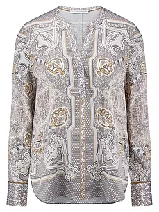 Bluse V-Öffnung HERZEN´S ANGELEGENHEIT grau günstig online kaufen
