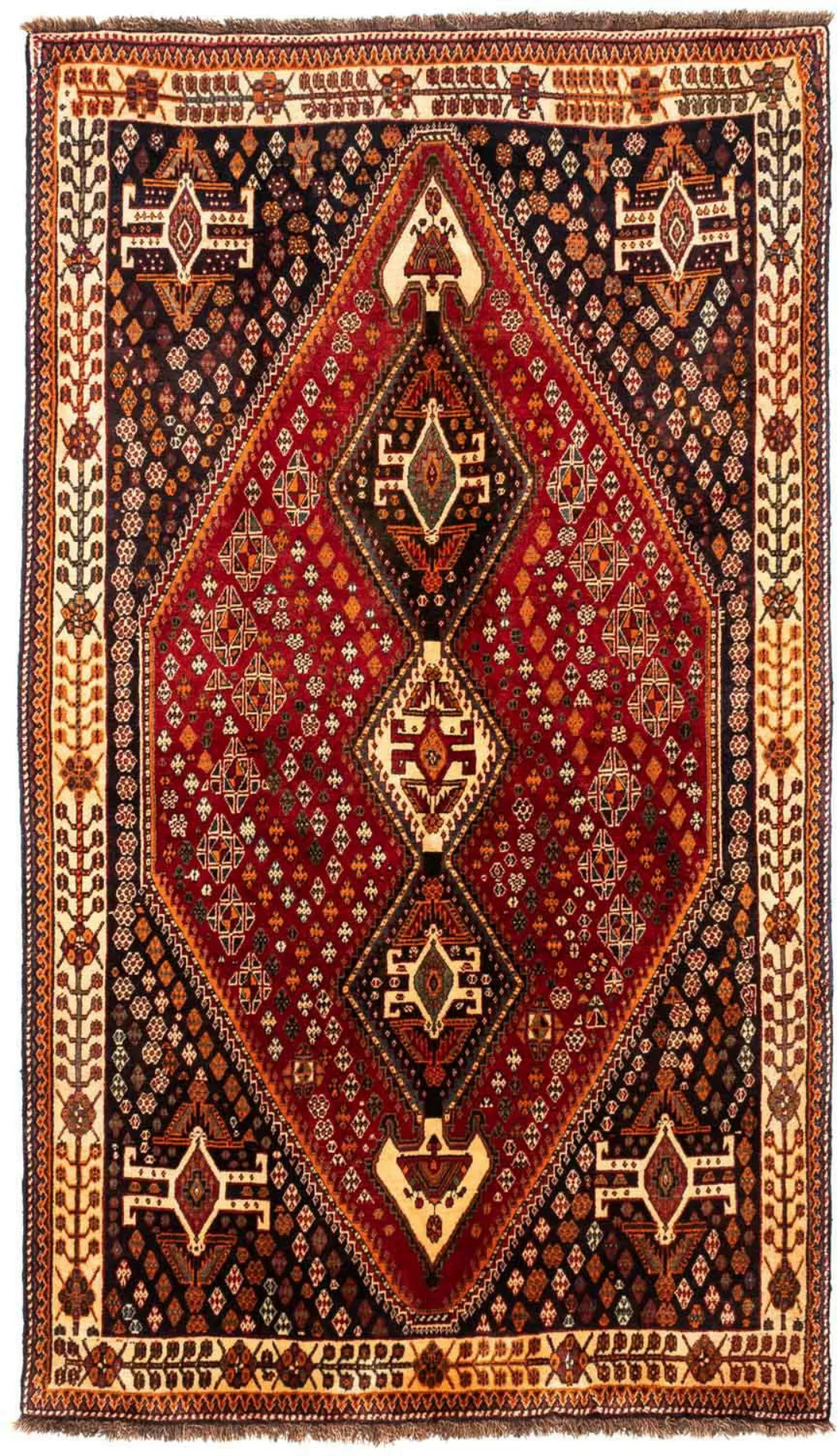 morgenland Wollteppich »Shiraz Medaillon 270 x 175 cm«, rechteckig günstig online kaufen