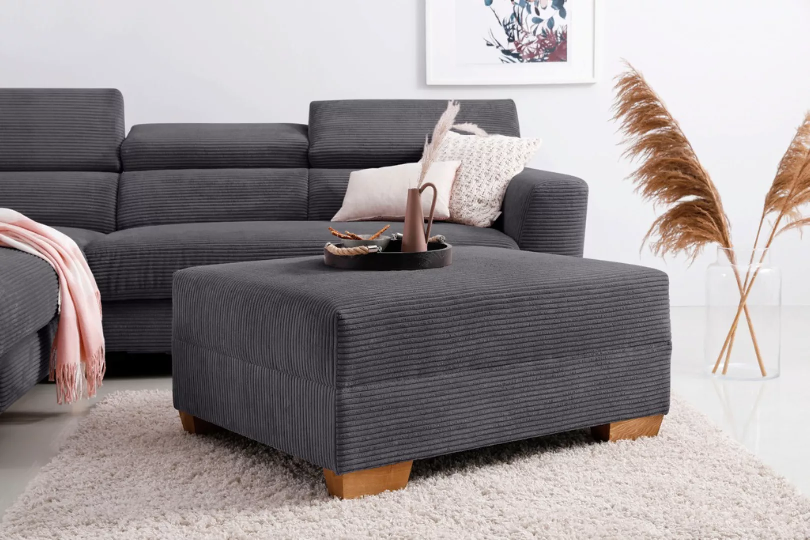 Home affaire Hocker "DuraSpring", Mit DuraSpring-Taschenfederkern, bis 140 günstig online kaufen