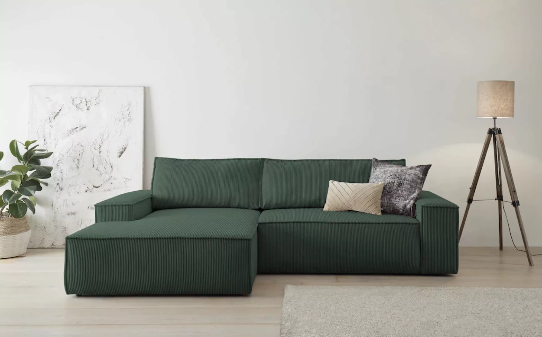 Home affaire Ecksofa SHERWOOD Schlafsofa 267 cm, L-Form, Schlaffunktion mit günstig online kaufen