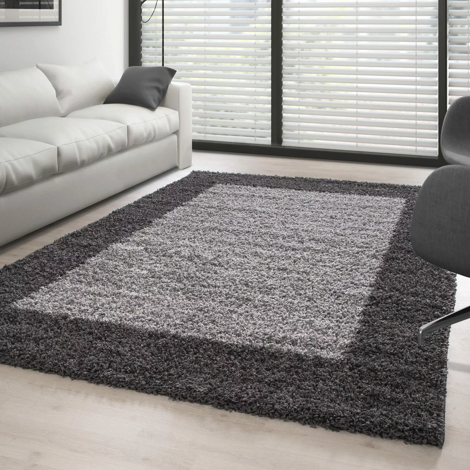 Carpettex Hochflor-Teppich Bordüre Design, Läufer, Höhe: günstig online kaufen