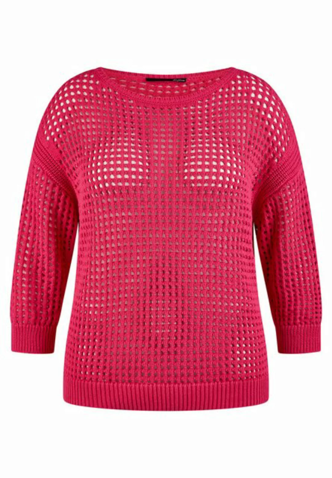 LeComte Strickpullover "LeComte Lochstrick Pullover mit 3/4 Arm" günstig online kaufen