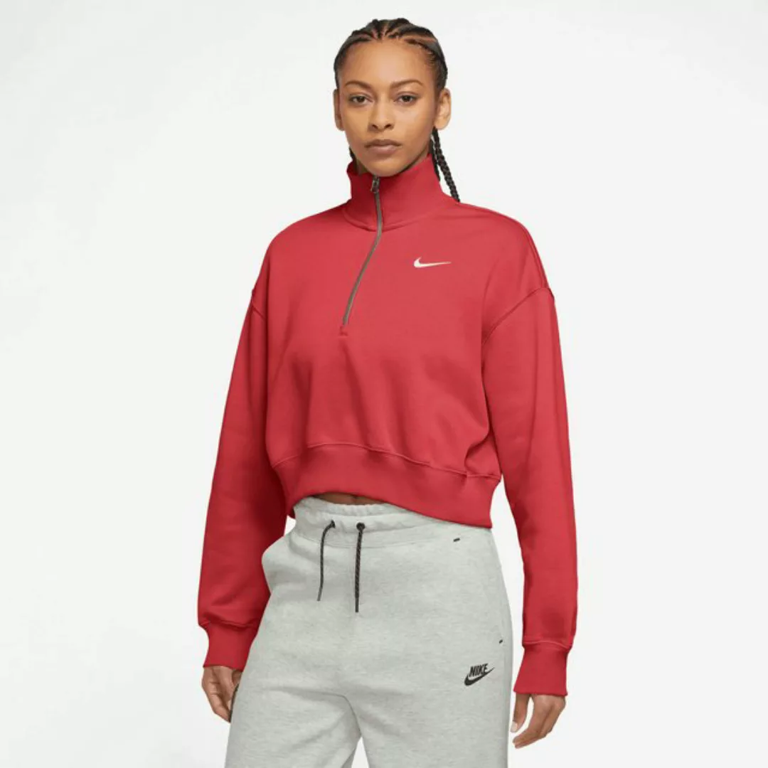 Nike Sweatshirt W NSW Phoenix Fleece Damen Sweatshirt - Rot günstig online kaufen