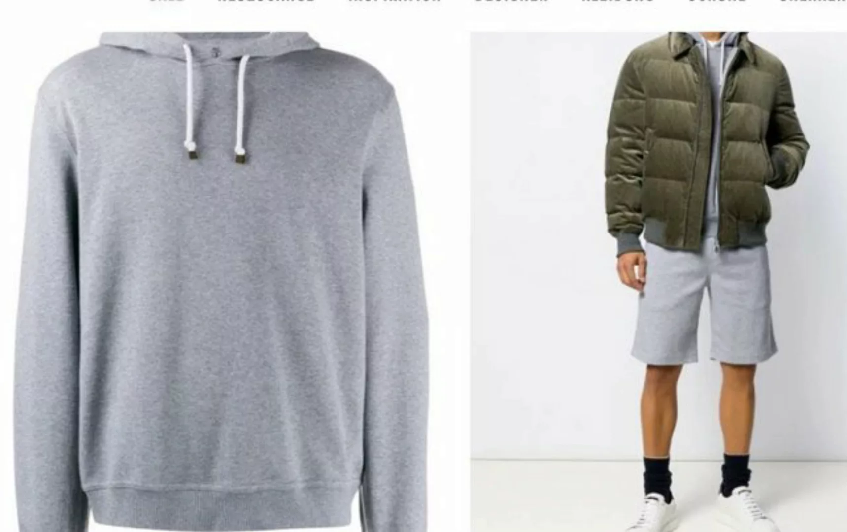 BRUNELLO CUCINELLI Sweatshirt BRUNELLO CUCINELLI DRAWSTRING HOODY SWEATSHIR günstig online kaufen