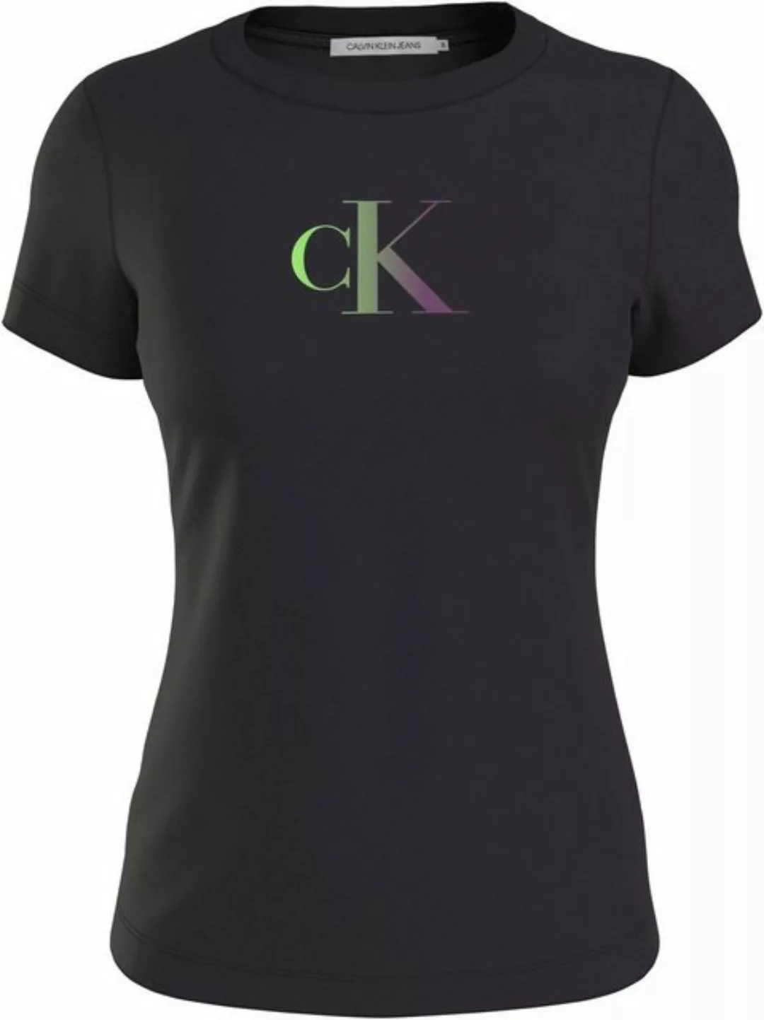 Calvin Klein Jeans T-Shirt mit Logomarkenlabel günstig online kaufen