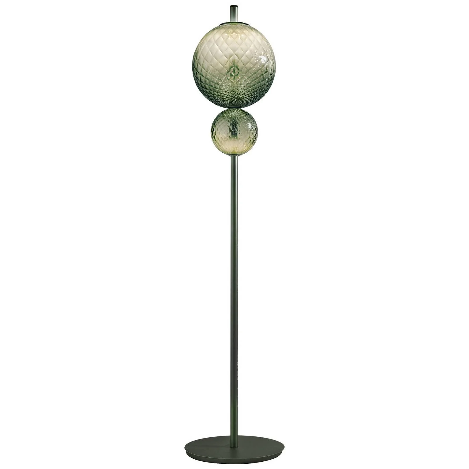 OLEV LED-Stehlampe TERRA&LUNA, grün, Metall/Glas, 184 cm 927 günstig online kaufen
