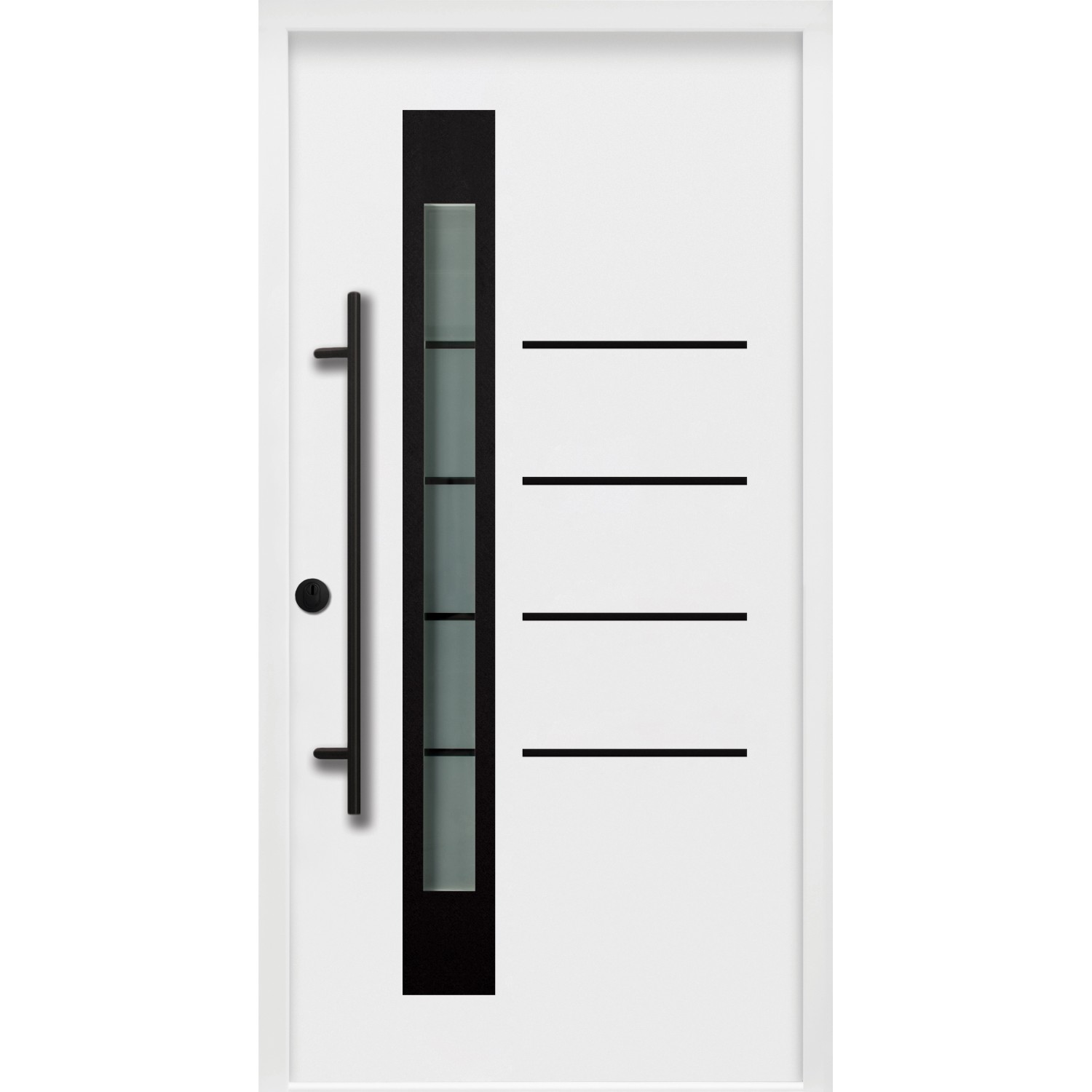 Splendoor Thermospace Sicherheits-Haustür Berlin Prime RC2 Weiß 110x210 cm günstig online kaufen