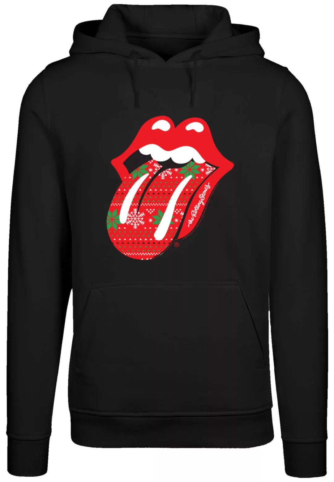 F4NT4STIC Kapuzenpullover "The Rolling Stones Weihnachtsn Christmas Zunge", günstig online kaufen