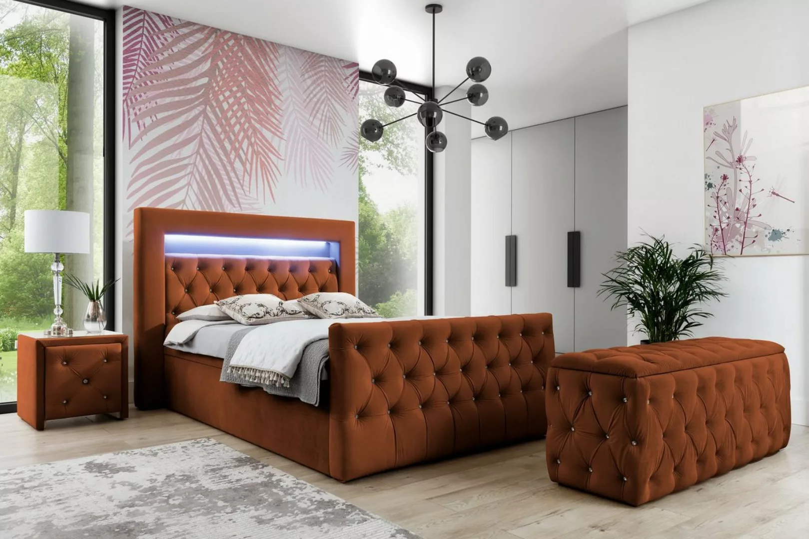 yourhouse24 Boxspringbett Singapur Lux Hotelbett mit 2 Bettkasten Premium K günstig online kaufen