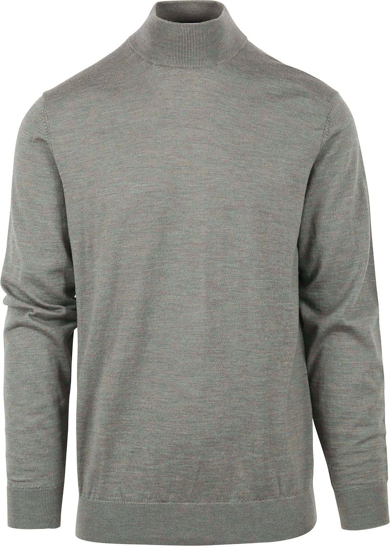 Profuomo Turtleneck Merino Pullover Grün - Größe XL günstig online kaufen