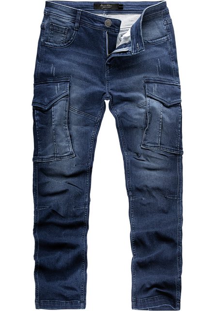 Amaci&Sons Cargojeans LINNDALE Sweathose im Denim Look Herren Sweathose in günstig online kaufen