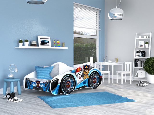 AJKmeble Autobett Kinderbett Jugendbett 70x140cm Gamerbett optional mit Mat günstig online kaufen