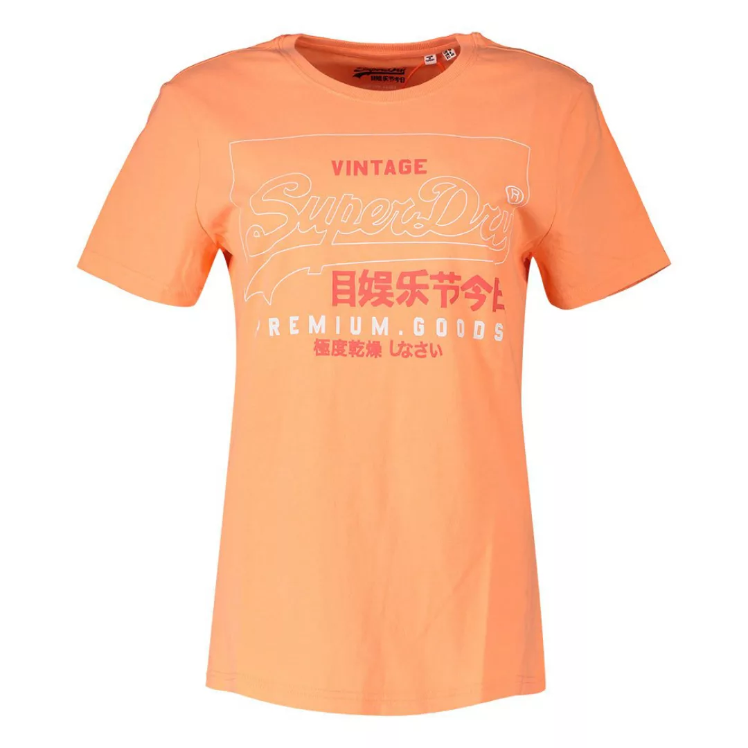 Superdry Premium Goods Outline Kurzarm T-shirt S Desert Pink günstig online kaufen