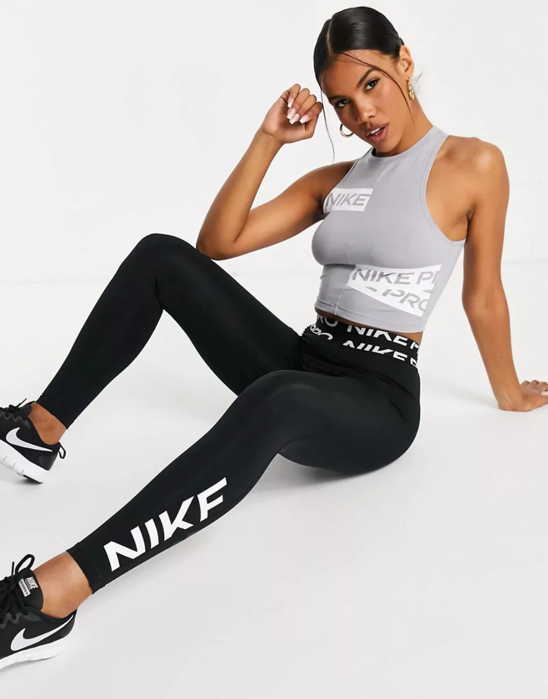 Nike – Pro Training GRX – Leggings in Schwarz günstig online kaufen
