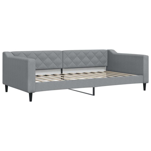 vidaXL Gästebett Gästebett Tagesbett Hellgrau 100x200 cm Stoff Bett Bettges günstig online kaufen